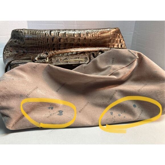 BRAHMIN  Joan Women’s Large 15X6.5X11‎ Golden Tan - Picture 3 of 10